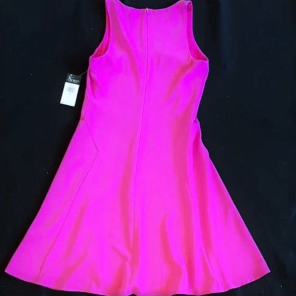 NWT Lauren Ralph Lauren Exotic Pink Sleeveless A-line Shift Tank Dress size 2 - Picture 11 of 14